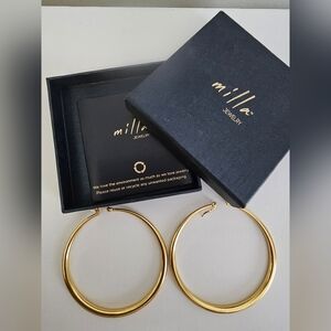 Milla Classic Gold Hoop Earrings